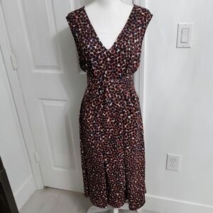 Nic & Zoe Leopard Print Sleeveless Dress